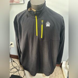 Duluth Trading Co Alaskan HardGear Black Pullover with Yellow Accents
